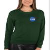 Go All Out 4X-Large Forest Green Mens NASA Blue Meatball Left Chest Logo Sweatshirt Crewneck view 3
