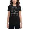 2007 'Vette C6 Z06 Owner Custom Outline Art Women's Short Sleeve t-Shirt Black view 1