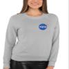 Go All Out 3X-Large Athletic Heather Mens NASA Blue Meatball Left Chest Logo Sweatshirt Crewneck view 3