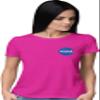 3X-Large Cyber Pink Women NASA Blue Meatball Left Chest Logo T-Shirt view 2