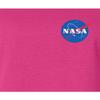 3X-Large Cyber Pink Women NASA Blue Meatball Left Chest Logo T-Shirt view 4