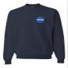 Go All Out 3X-Large Navy Blue Mens NASA Blue Meatball Left Chest Logo Sweatshirt Crewneck view 1