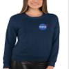 Go All Out 3X-Large Navy Blue Mens NASA Blue Meatball Left Chest Logo Sweatshirt Crewneck view 3