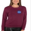 Go All Out 3X-Large Maroon Mens NASA Blue Meatball Left Chest Logo Sweatshirt Crewneck view 2
