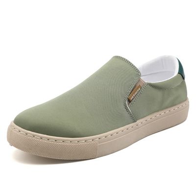 New Large Size Men's Shoes Ice Silk Canvas Shoes Slip-on Casual Shoes