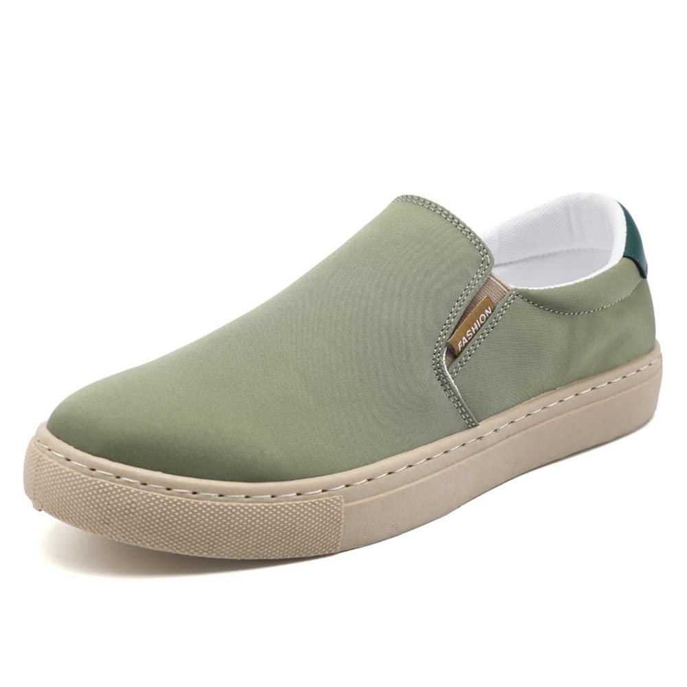 New Large Size Men's Shoes Ice Silk Canvas Shoes Slip-on Casual Shoes