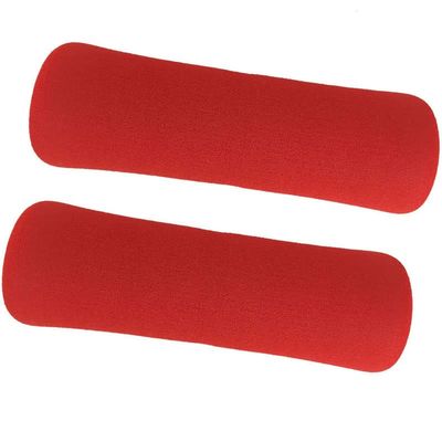 1 Pair 22x70x235mm NBR Sponge Handle Grips Pipe Foam Rubber Tube Wrap for Fitness Equipment (Red)