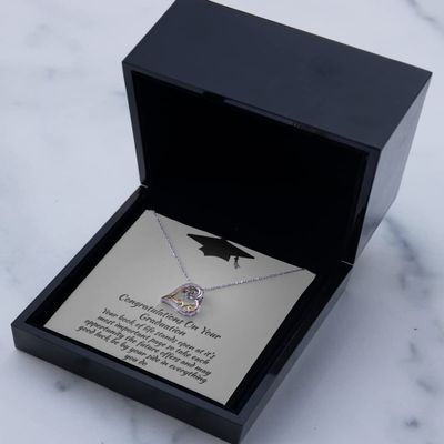 Love Dancing Necklace Luxury Box Graduation Gifts, Graduation Gift Necklace, Graduation Gift for Her, College Graduation Gift for Her, Senior Gradua