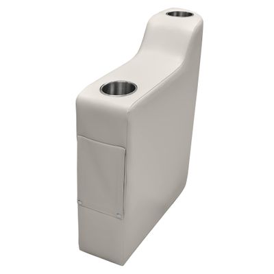 Wise 3009-804 Premier Series Pontoon Left Radius Arm Rest, Stone