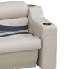 Wise 3009-804 Premier Series Pontoon Left Radius Arm Rest, Stone view 2
