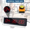 SMAHEAT Fitness Timer with Stopwatch Button, Suitable for School/exam/Home Exercise/Gym/Gym SMAHEAT Electronic Fitness Timer (1.5 inch six-Digit All-red) view 2
