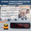SMAHEAT Fitness Timer with Stopwatch Button, Suitable for School/exam/Home Exercise/Gym/Gym SMAHEAT Electronic Fitness Timer (1.5 inch six-Digit All-red) view 4