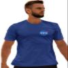 4X-Large Royal Mens NASA Blue Meatball Left Chest Logo T-Shirt view 1