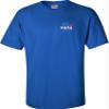 4X-Large Royal Mens NASA Blue Meatball Left Chest Logo T-Shirt view 2