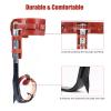TWSOUL Climbing Spikes with Multi-Functional Belt, Stainless Steel Climbing Steps Gear with Cattle Hide Leggings Straps and Extra Straps for Outdoor Jungle Survival Fruit Picking view 2