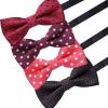 AUSKY 8 PACKS Elegant Adjustable Pre-tied Bow Ties for Men Boys (1&4&5&6&8 Pack for option) (MIXED E) view 3