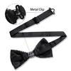 AUSKY 8 PACKS Elegant Adjustable Pre-tied Bow Ties for Men Boys (1&4&5&6&8 Pack for option) (MIXED E) view 4