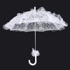 Atyhao Lace Umbrella with Wooden Handle, 21.7 x 23.6 Inch, Decorative for Wedding Photography (White) view 2