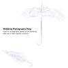 Atyhao Lace Umbrella with Wooden Handle, 21.7 x 23.6 Inch, Decorative for Wedding Photography (White) view 4