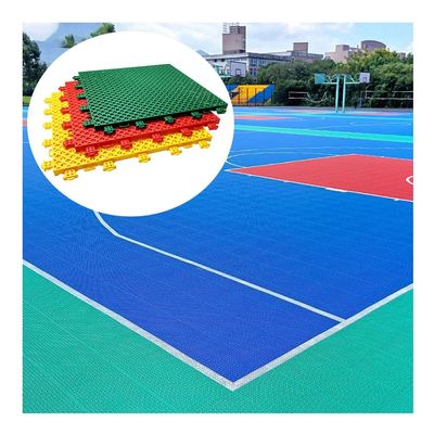 CXKJP Modular Interlocking Floor Tiles, Outdoor Basketball Court Kindergarten School Sports Floor, Easy to Install (Color : Green, Size : 10PCS)