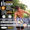 Ho Stevie! Surfboard Sock Cover - Thicker and More Protective Bag For Your Surf Board (Red and Gray, 7'6") view 2