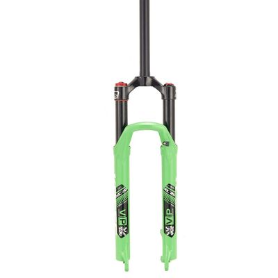 Jejy 26/27.5/29 Inch Mountain Bicycle Air Suspension Fork, MTB Front Fork 1-1/8" Straight Tube Accessories Shock Absorber (Color : Green, Size : 29)