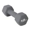 ATcuji 10LB Set of 2 Hex Dumbbells Rubber Coated Cast Iron Hex Black Dumbbell Free Weights for Exercises Neoprene Dumbbell Hand Weights Anti-Slip Anti-roll Hex Shape Colorful 10Lbs Pair view 4