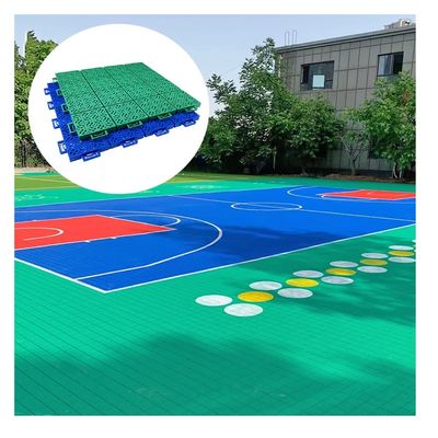 CXKJP 34CM Modular Interlocking Floor Tiles, Indoor and Outdoor Large Sports Floor, Cold and High Temperature Resistance Interlocking Drainage Mats (Color : Light Green, Size : 10PCS)
