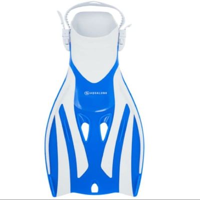 AQUALUNG Fizz Open Heel Fin (Small/Medium, Blue/White)