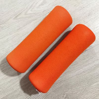 1 Pair 22x70x235mm NBR Sponge Handle Grips Pipe Foam Rubber Tube Wrap for Fitness Equipment (Orange)