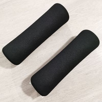1 Pair 22x70x235mm NBR Sponge Handle Grips Pipe Foam Rubber Tube Wrap for Fitness Equipment (Black)