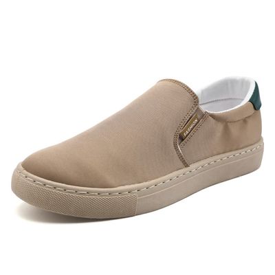 New Large Size Men's Shoes Ice Silk Canvas Shoes Slip-on Casual Shoes