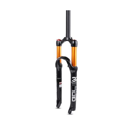 Jejy 26/27.5/29 Air MTB Suspension Fork, Straight Tube 28.6mm QR 9mm Travel 120mm Manual Lockout Forks Ultralight Gas Shock XC Bicycle (Color : Straight Manual Lockout, Size : 26)