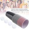 Aqur2020 Beer Set,Plastic Beer Drinking Game Set Beer Cups Contains 22 Beer Cups and 4 Balls (red Cups 11+Black cups11+4balls) view 2