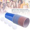 Aqur2020 Beer Pong Set, 22 Plastic Cups with 4 Balls, Red and Blue, 16oz, Party Game for Outdoor Activities view 2