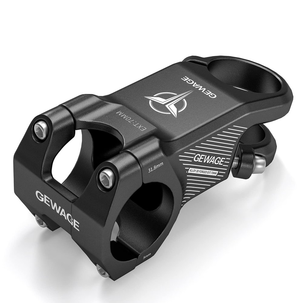 31.8 Bike Stem Mountain Bike Stem -8 Degree Short Handlebar Stem Drop for Road Bike, Mountain Bike, MTB, BMX