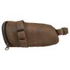 Hide & Ride, Bicycle Under Seat Pouch, Multi-functional Organizer for Commuters, Accessory Bag, Biker Essentials, Full Grain Leather, Handmade, Bourbon Brown view 3