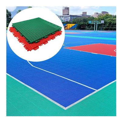 CXKJP Modular Interlocking Floor Tiles, Weatherproof Plastic Sports Floor with Drain Holes, Multifunctional Interlock Floor Mats, 30.5X30.5CM (Color : Light Green, Size : 1PCS)