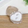Marooma Linen Heart Shaped Ring Box,Wedding Ring Jewelry Box,Wedding Engagement Ring Box Gift Ceremony,Proposal Ring Box Jewelry Storage Box Ring Bearer Box view 2