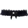Ealafee 2022 Sexy Lace Wedding Garters for Bride with Bow Party Prom Leg Garter (5-black a, One Size) (GAT08) view 1