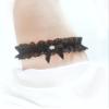 Ealafee 2022 Sexy Lace Wedding Garters for Bride with Bow Party Prom Leg Garter (5-black a, One Size) (GAT08) view 2