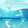 Supertrip Kids Snorkeling Set, Snorkeling Gear for Kids, Children Mask Fin Snorkel Set with Tempered Glass, Snorkel Mask Diving Goggles, Dry Top Snorkel, Adjustable Swim Fins for Boys Girls Age 6-14 view 3