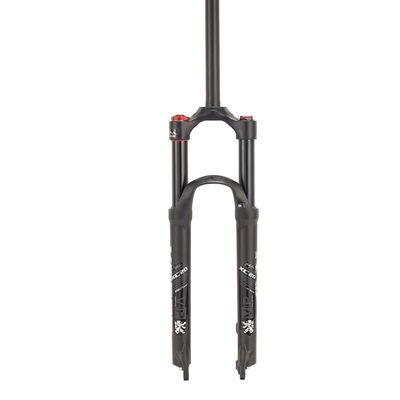 Jejy 26/27.5/29 Inch Mountain Bicycle Air Suspension Fork, MTB Front Fork 1-1/8" Straight Tube Accessories Shock Absorber (Color : Black, Size : 29)