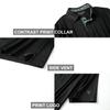 M MAELREG Polo Shirts for Men Short Sleeve Performance Moisture Wicking Quick Dry Casual Collared Mens Polo Shirts Black view 4