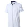 M MAELREG Golf Polo Shirts for Men Short Sleeve Performance Moisture Wicking Quick Dry Casual Collared Mens Polo Shirts White view 1