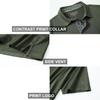 M MAELREG Polo Shirts for Men Short Sleeve Performance Moisture Wicking Quick Dry Casual Collared Mens Polo Shirts Olive Green view 4
