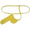 Botmois Sexy Men's Modal String Thong Underwear Bulge Pouch G-String Minimal Coverage Underpants Yellow XL view 1