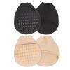 EXCEART Toe Topper Socks Half Socks 2 Pairs Black Skin Color view 1