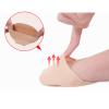EXCEART Toe Topper Socks Half Socks 2 Pairs Black Skin Color view 4