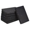 uxcell Treadmill Mat-4.7"x3.2" Exercise Equipment Mat for Floor Protection Sound Reduction, Black Blue 6Pcs view 1